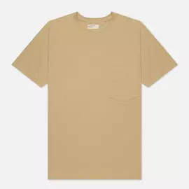 Мужская футболка Universal Works Big Pocket Save That Jersey, цвет бежевый, размер XL