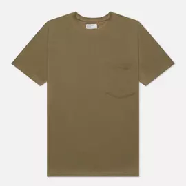 Мужская футболка Universal Works Big Pocket Save That Jersey, цвет оливковый, размер XL