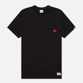 Мужская футболка Vans Anaheim Lips Pocket, цвет чёрный, размер XXXL
