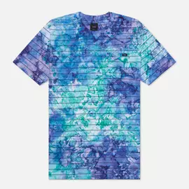 Мужская футболка Vans Tie Dye Checkerstripe, цвет фиолетовый, размер XXL