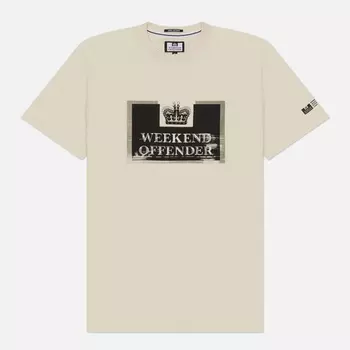 Мужская футболка Weekend Offender Bonpensiero, цвет бежевый, размер XS
