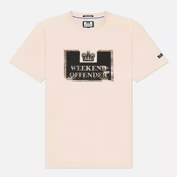 Мужская футболка Weekend Offender Bonpensiero, цвет бежевый, размер S