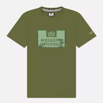 Мужская футболка Weekend Offender Bonpensiero, цвет зелёный, размер XL