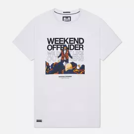Мужская футболка Weekend Offender Bovver, цвет белый, размер XXL