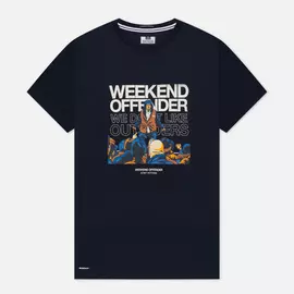 Мужская футболка Weekend Offender Bovver, цвет синий, размер M