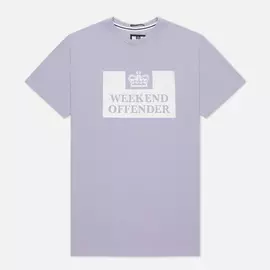 Мужская футболка Weekend Offender Prison SS21, цвет фиолетовый, размер XS