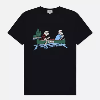 Мужская футболка Woolrich Animated Sheep, цвет синий, размер S