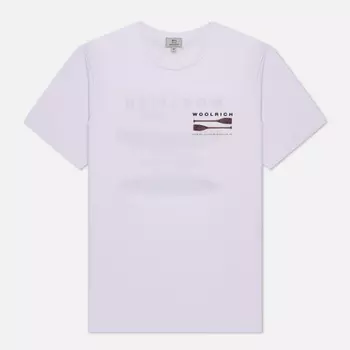 Мужская футболка Woolrich Lakeside, цвет белый, размер S