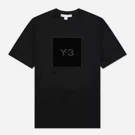 Мужская футболка Y-3 Square Graphic Logo, цвет чёрный, размер S