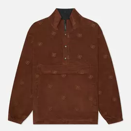 Мужская куртка анорак Bronze 56K All Over Embroidered, цвет коричневый, размер XL