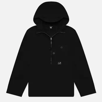 Мужская куртка анорак C.P. Company Gabardine Utility, цвет чёрный, размер XXL