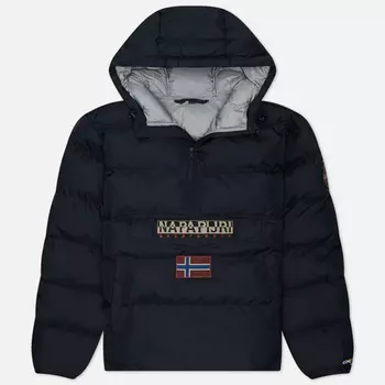 Мужская куртка анорак Napapijri Rainforest Pocket Winter Puffer, цвет чёрный, размер XXL