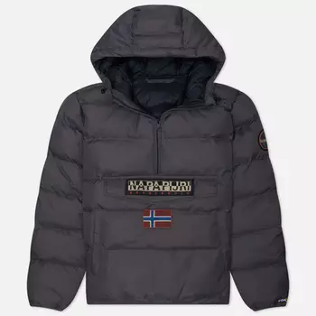 Мужская куртка анорак Napapijri Rainforest Pocket Winter Puffer, цвет серый, размер L