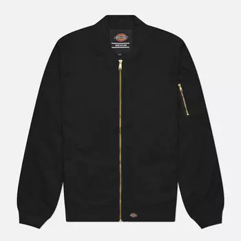 Мужская куртка бомбер Dickies Hughson, цвет чёрный, размер XXL