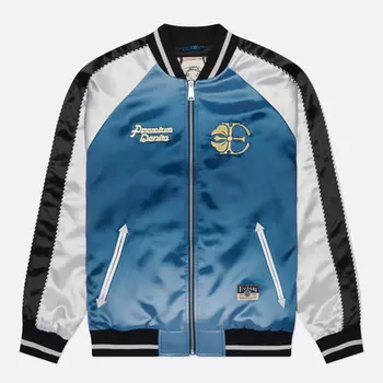 Мужская куртка бомбер Evisu Heritage Hakutaku Embroidery Souvenior, цвет синий, размер L
