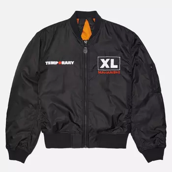 Мужская куртка бомбер maharishi Temporary MA-1 Flight, цвет чёрный, размер XXL