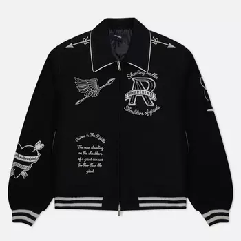 Мужская куртка бомбер REPRESENT Cherub Wool Varsity, цвет чёрный, размер XXL