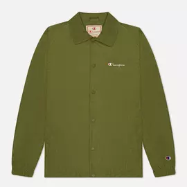 Мужская куртка Champion Reverse Weave Script Logo Coach, цвет оливковый, размер L