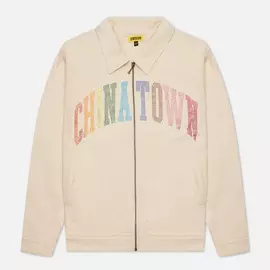 Мужская куртка Chinatown Market Rainbow Rninestone Arc Garage, цвет бежевый, размер L