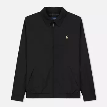 Мужская куртка харрингтон Polo Ralph Lauren Bi-Swing Windbreaker, цвет чёрный, размер XL