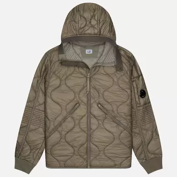 Мужская куртка лайнер C.P. Company Liner Pedded Hooded, цвет бежевый, размер M