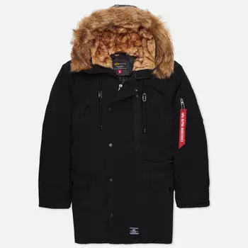 Мужская куртка парка Alpha Industries N-3B Alpine Gen II, цвет чёрный, размер XS