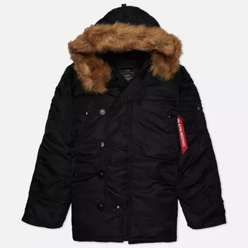 Мужская куртка парка Alpha Industries N-3B Heritage, цвет чёрный, размер XXXL