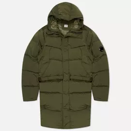 Мужская куртка парка C.P. Company Nycra-R Down, цвет оливковый, размер 54