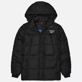 Мужская куртка парка Reebok Puffer, цвет чёрный, размер XXL