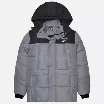 Мужская куртка парка Reebok Puffer, цвет серый, размер M