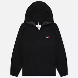 Мужская куртка Tommy Jeans Hooded Wind, цвет чёрный, размер L