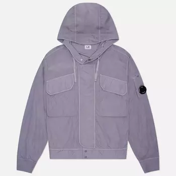 Мужская куртка ветровка C.P. Company Chrome-R Lens Hooded, цвет фиолетовый, размер S