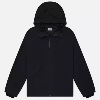 Мужская куртка ветровка C.P. Company GD Shell Mixed Goggle Hooded, цвет чёрный, размер S