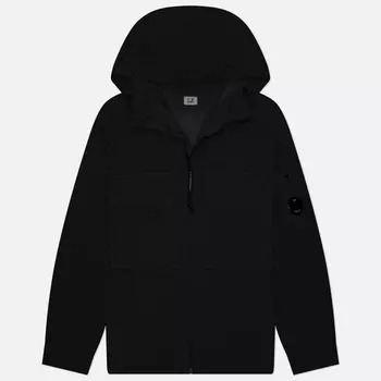 Мужская куртка ветровка C.P. Company Taylon P Hooded Overshirt, цвет чёрный, размер S