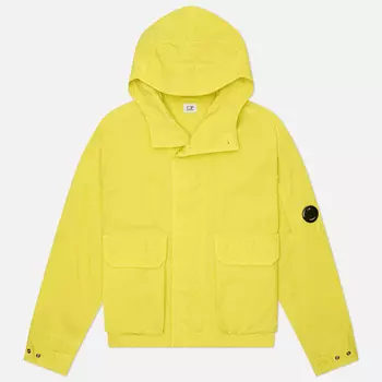 Мужская куртка ветровка C.P. Company Twill Short Hooded, цвет жёлтый, размер L