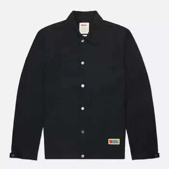 Мужская куртка ветровка Fjallraven Vardag, цвет чёрный, размер XL