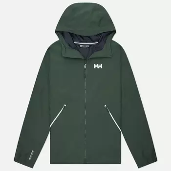 Мужская куртка ветровка Helly Hansen Sandoy Rain, цвет зелёный, размер L
