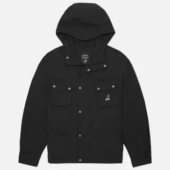 Мужская куртка ветровка Kangol Retrocore Utility Jumper, цвет чёрный, размер XL