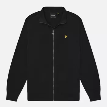 Мужская куртка ветровка Lyle & Scott Hybrid Baffled Track, цвет чёрный, размер S