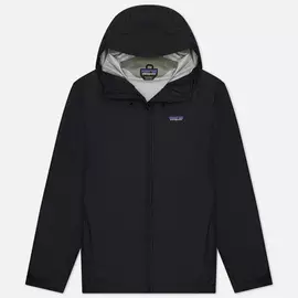 Мужская куртка ветровка Patagonia Torrentshell 3L, цвет чёрный, размер XXS