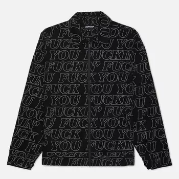 Мужская куртка ветровка RIPNDIP Fuckin Fuck Quilted Work, цвет чёрный, размер XL