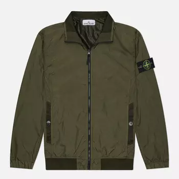 Мужская куртка ветровка Stone Island Crinkle Reps R-NY, цвет оливковый, размер XL