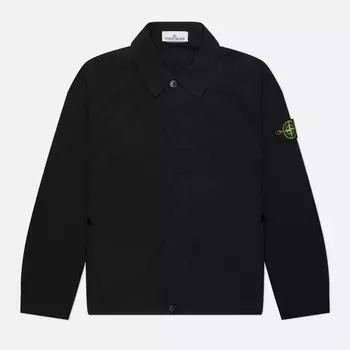 Мужская куртка ветровка Stone Island Light Compact Touch Poly-TC, цвет чёрный, размер L