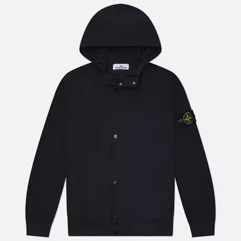 Мужская куртка ветровка Stone Island Light Soft Shell-R E.Dye Hooded, цвет синий, размер L