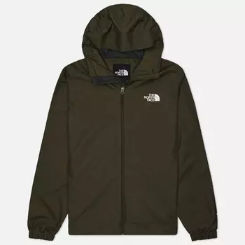 Мужская куртка ветровка The North Face Quest Hooded, цвет оливковый, размер S