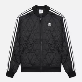 Мужская олимпийка adidas Originals Adicolor Quilted SST, цвет чёрный, размер L