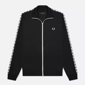Мужская олимпийка Fred Perry Laurel Wreath Tape Track, цвет чёрный, размер L