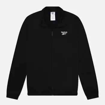 Мужская олимпийка Reebok Identity Small Logo Track, цвет чёрный, размер XL