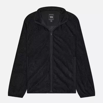 Мужская олимпийка Y-3 Waffle Warp Knit Track Top, цвет чёрный, размер S