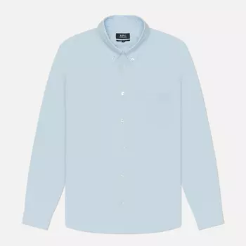 Мужская рубашка A.P.C. Edouard, цвет голубой, размер XL